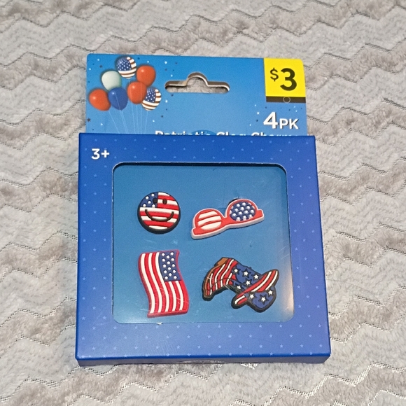 Other - Patriotic Shoe Charms 4-Pack